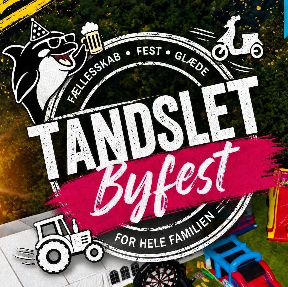 Tandslet Byfest 2026 – Fest og Fællesskab Tandslet Byfest 2026 logo med festtema, børneaktiviteter og fællesskab.