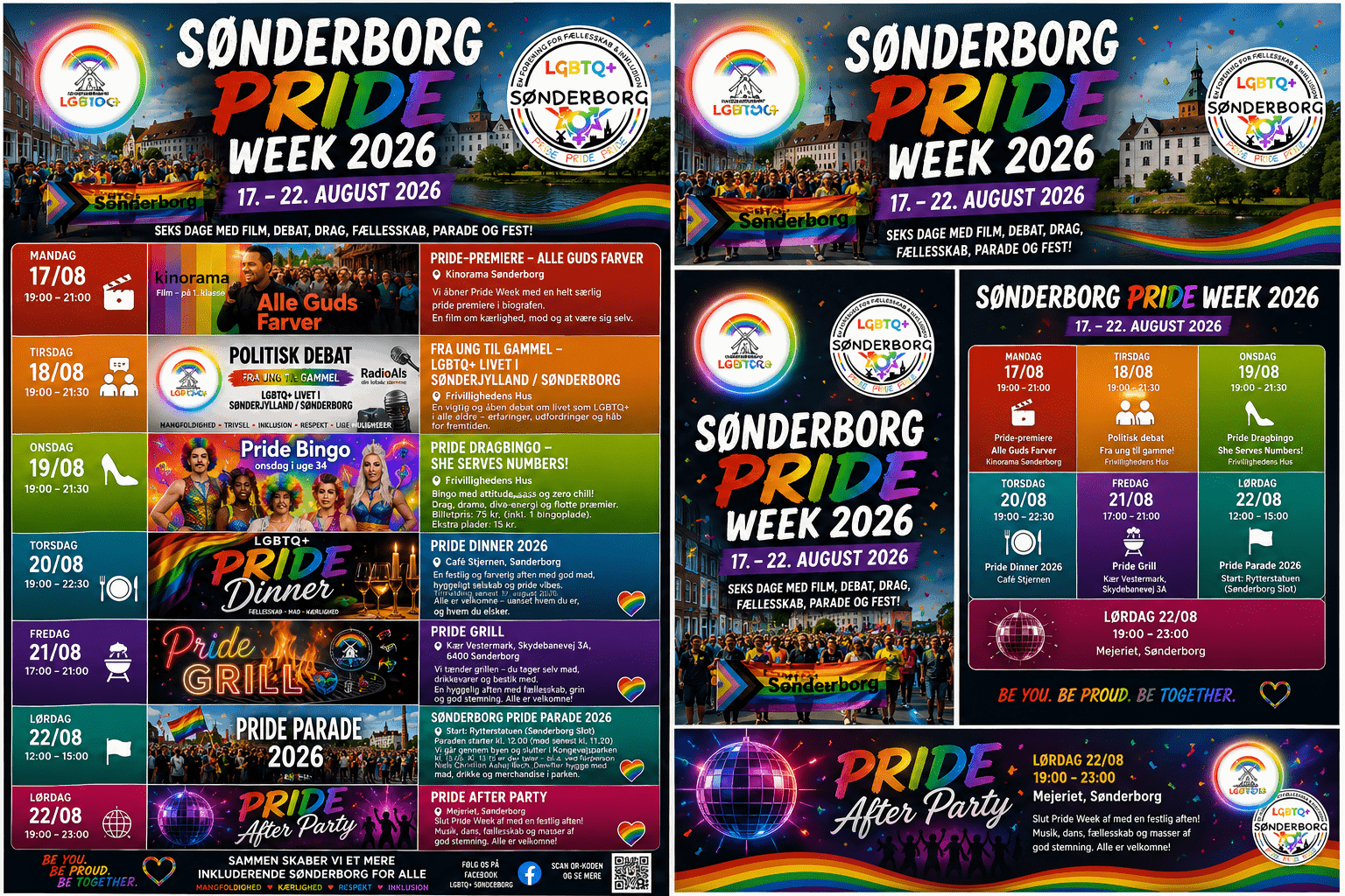 Sonderborg Pride Week 2026 - farverigt program med parader og events.