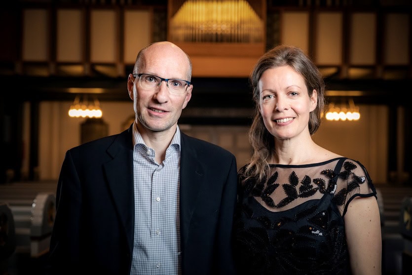 Koncert med Forsberg Svendsen duo Anders Forsberg Svendsen og Rebecca Forsberg Svendsen ved koncert.